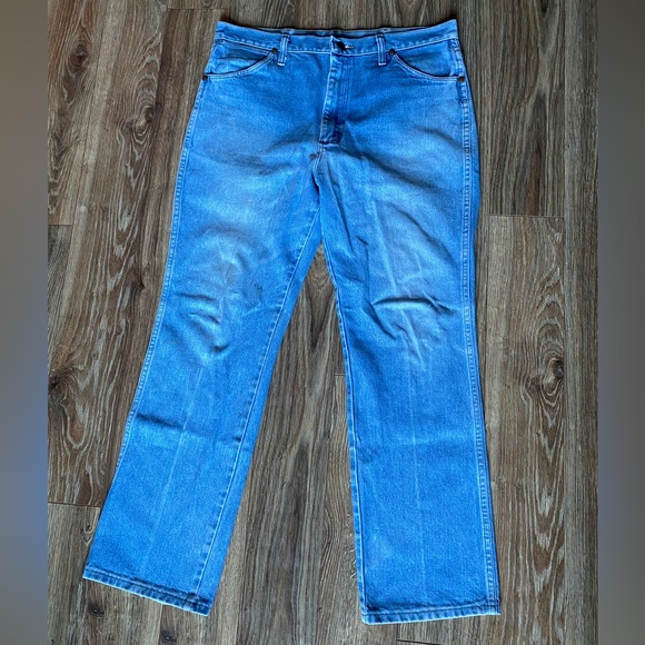 Wrangler Men’s Blue Jeans 36x30 - Picture 2 of 6